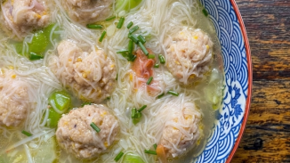 Pork Bola Bola with Misua Soup Recipe